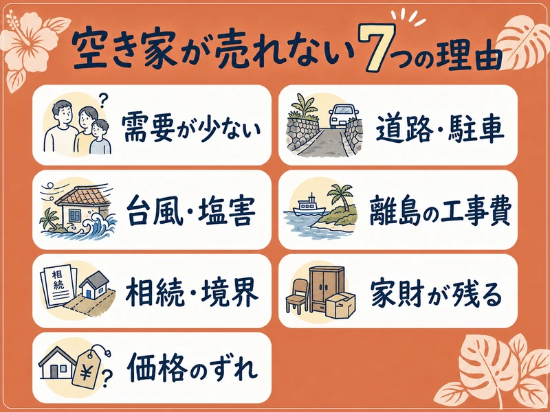 沖縄の空き家が売れない7つの理由
